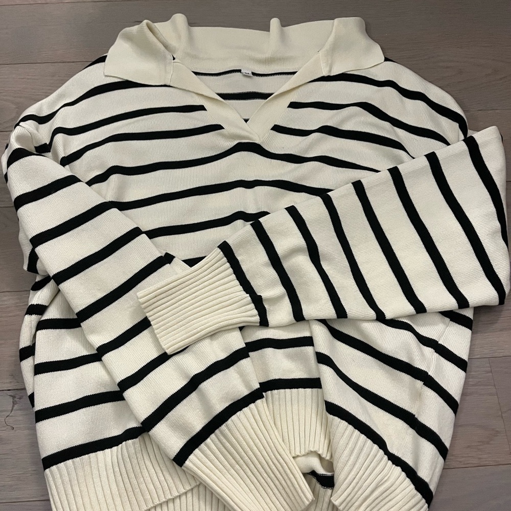 Striped Black and White Sweater